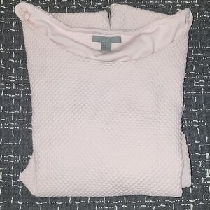 COS Light Pink Textured Top Size S 95 % Cotton Modern Chic /Minimalist